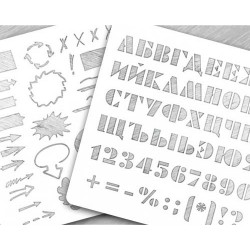 "Скетчбукинг и шрифты" 15х15 см
